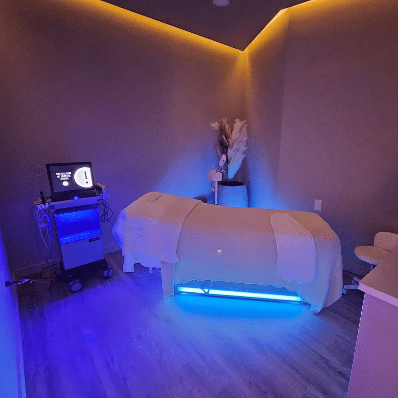 Pre-wedding bridal facial studio at Atrium Medspa