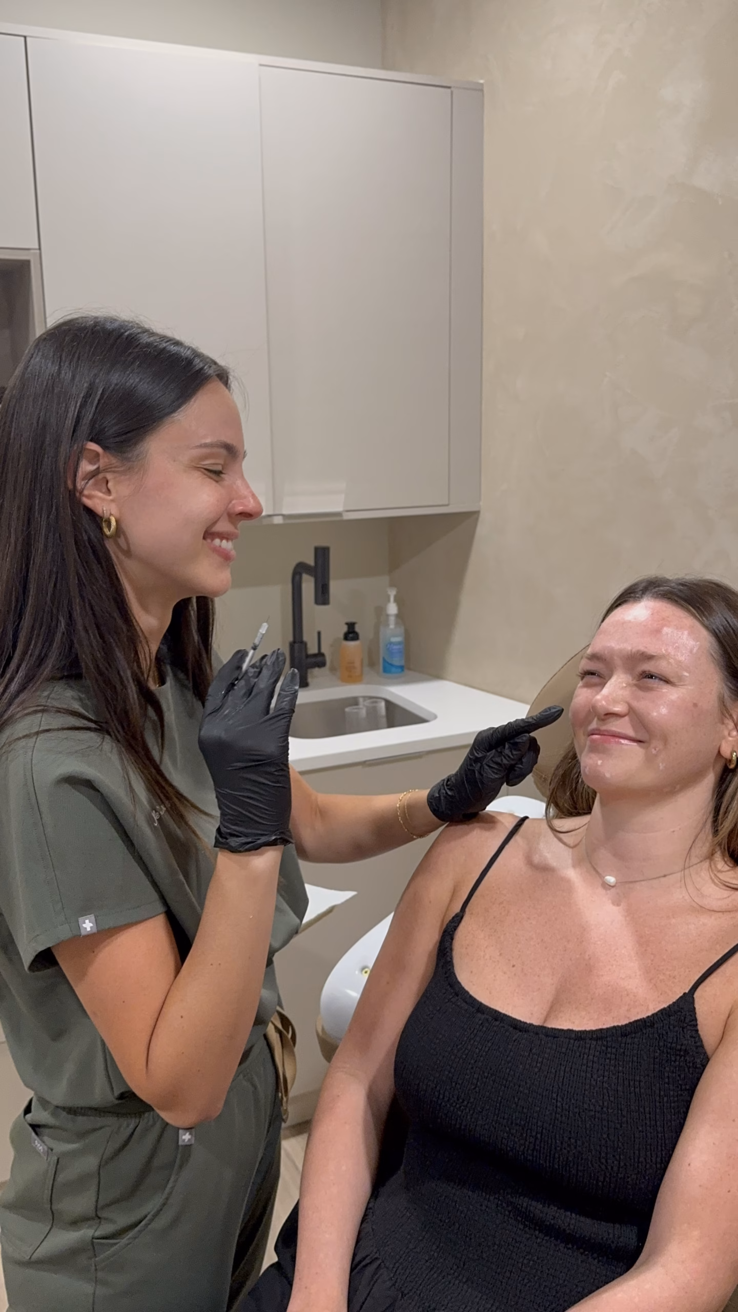 A client receiving neurotoxin injection. Atrium's medspa memberships give clients access to exclusive discounts on services like these.