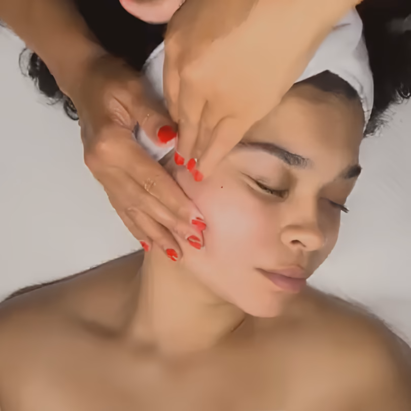 A client receiving a relaxing facial. Atrium's Medspa Membership plans offer clients exclusive discounts on almost all Atrium services. 